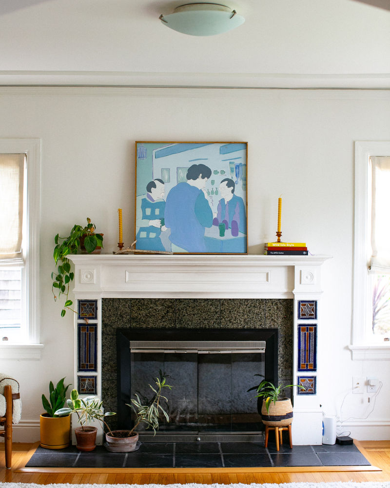 Room with a coordinated color palette